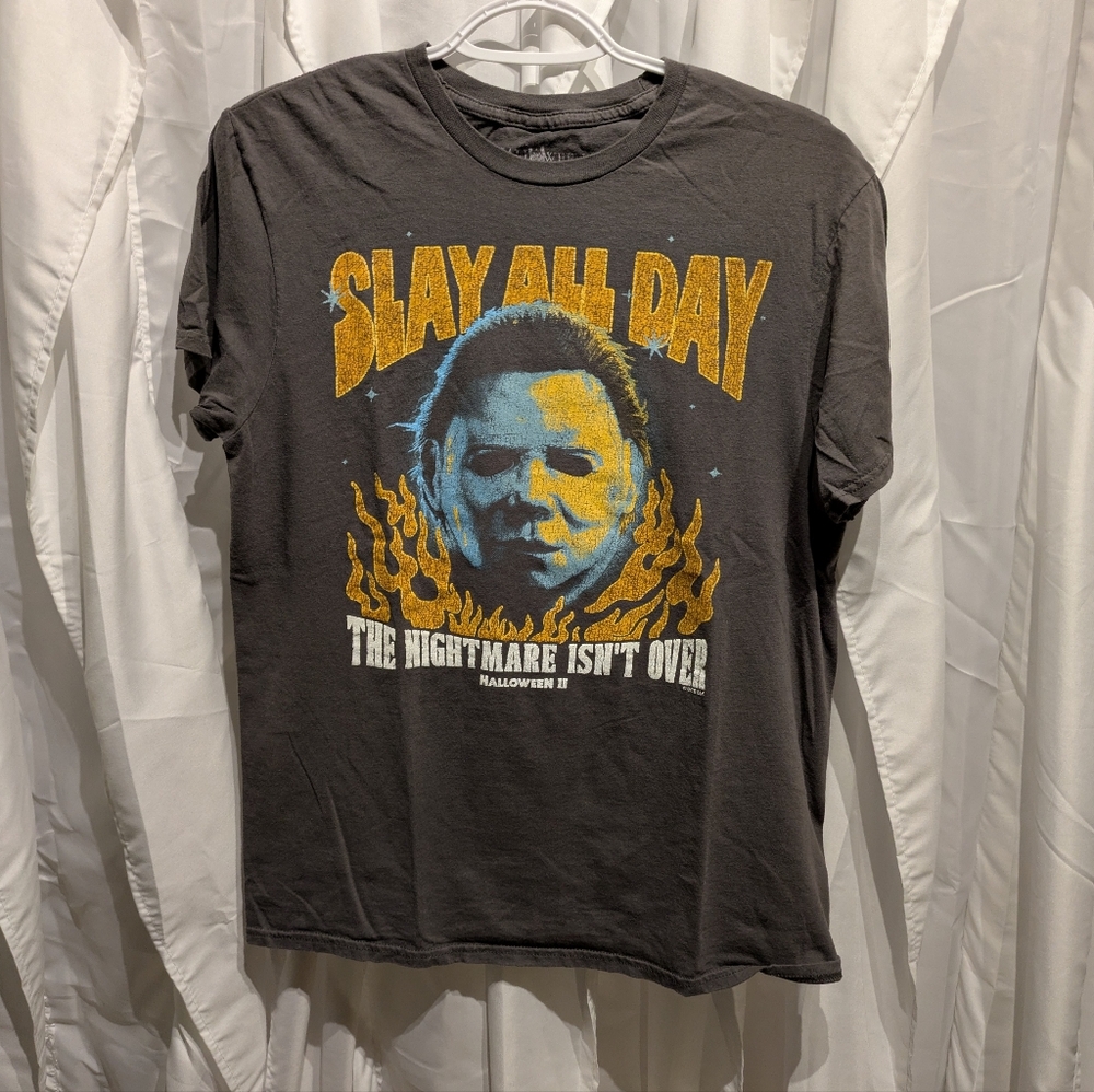B8  Michael Myers Friday The 13th T-shirt Sz Medium